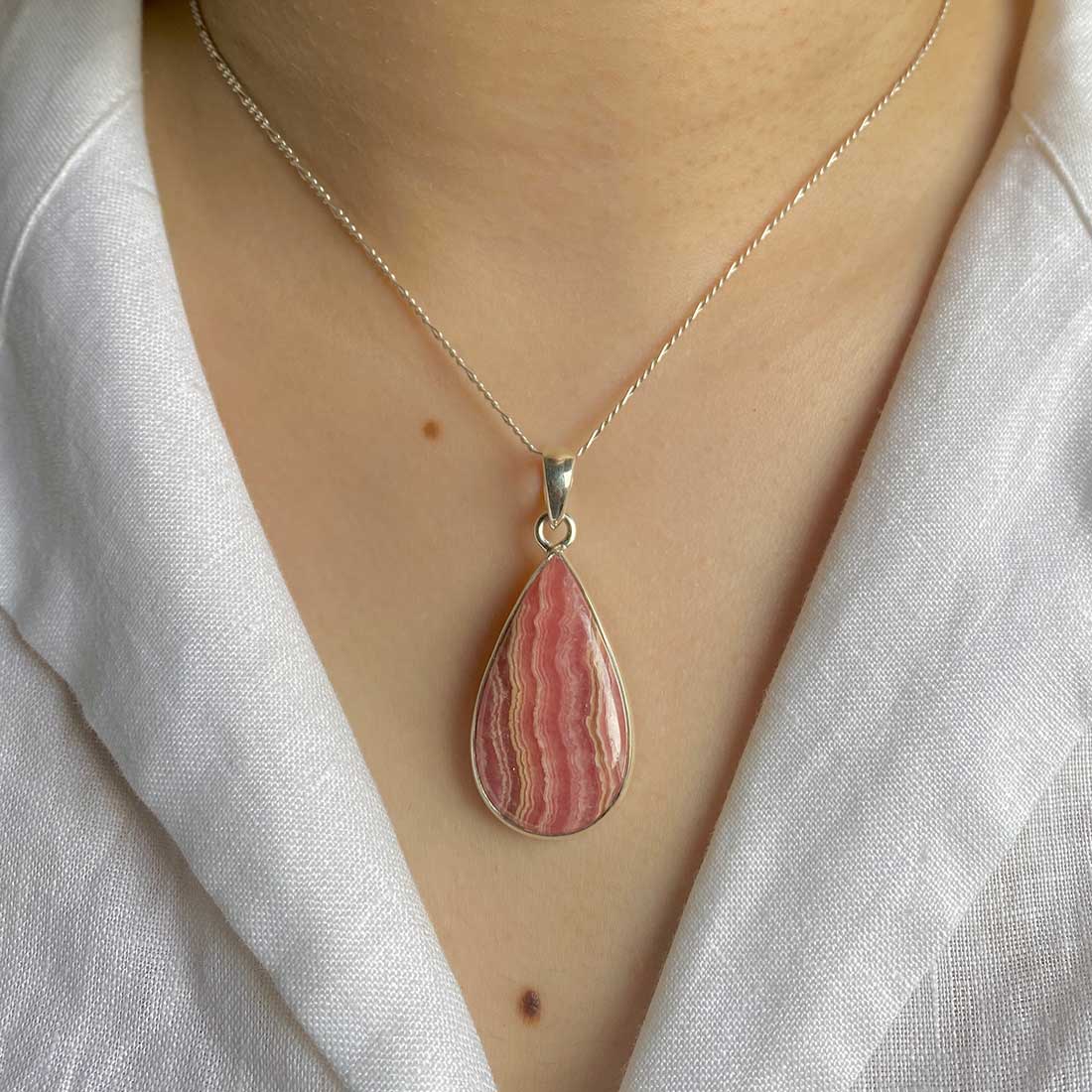 Rhodochrosite Pendant-(RDC-P-23.)